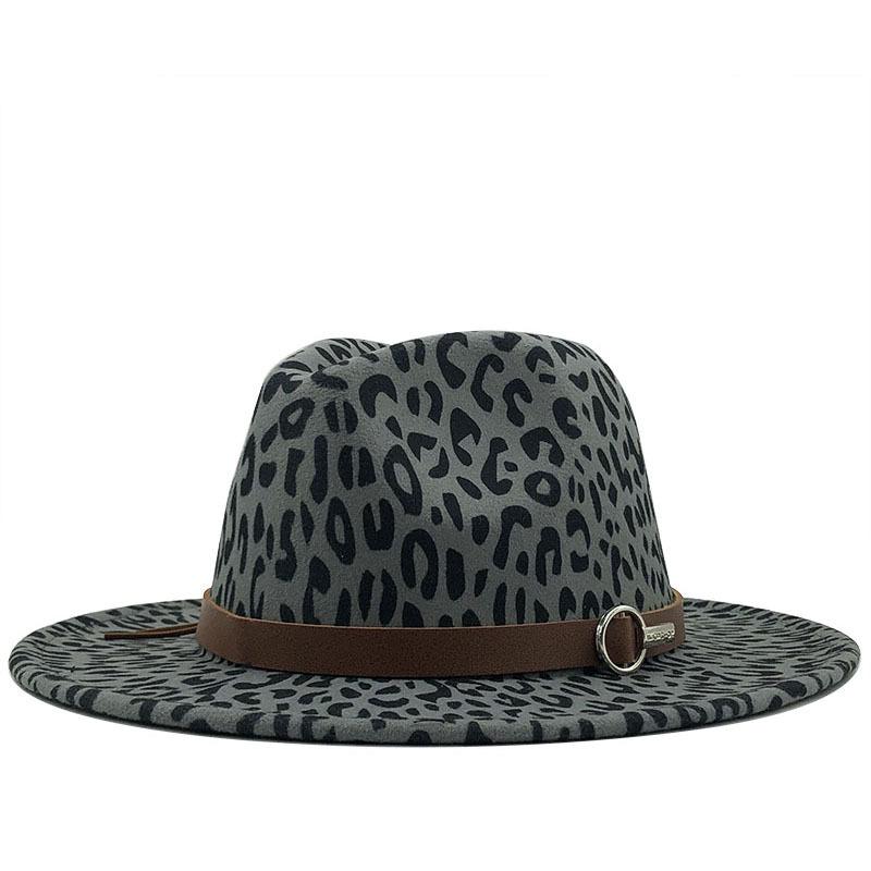 Autumn and Winter New Woolen Top Hat Women's Flat-brimmed Gentleman's Jazz Hat