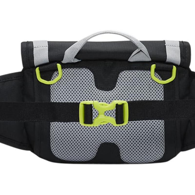 Nike Fabric One Shoulder Crossbody Fanny Pack Regular Unisex Black/Gray Casual DJ9681-010