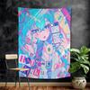 Virtual Idol HHatsunes MikU Colorful Tapestry Wall Hanging Bohemian Wall Tapestries Mandala Wall Hanging Sheets