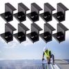 10Pcs End Clamp Spare Parts Accessories PV Replacement Solar Panel 30mm/32mm/35mm/40mm Assembly Mount Brand New