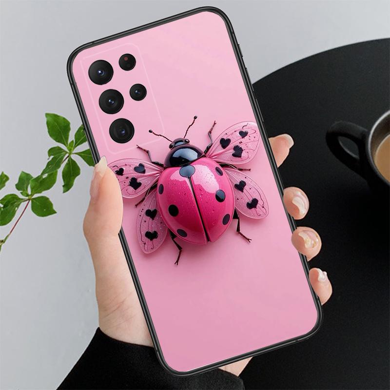 Phone Case For Samsung A17 A55 A16 A56 A35 A15 A53 A54 A33 A34 A25 A05S A52 A52S A07 A26 A06 ladybug