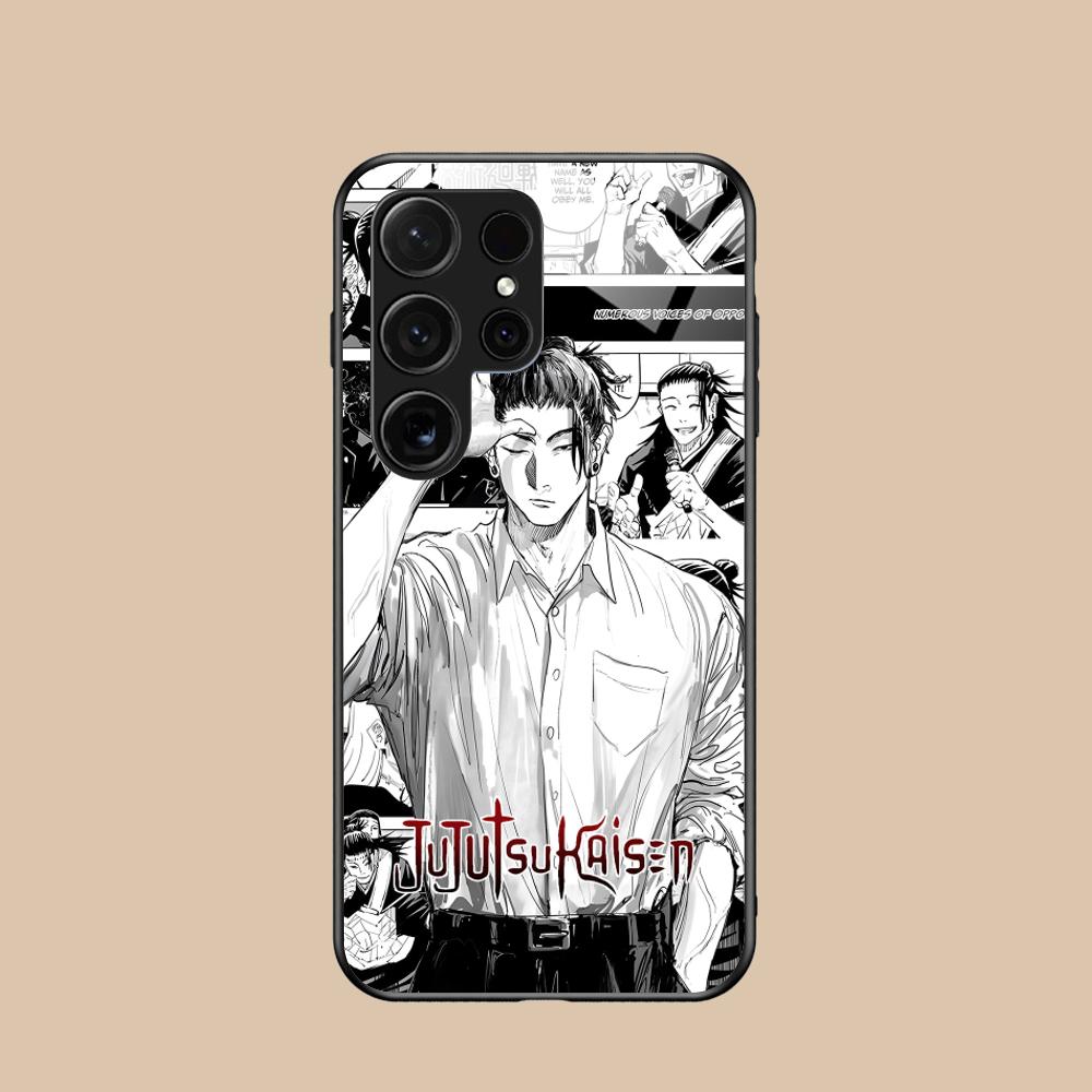 

Jujutsu Kaisen Geto Suguru Phone Case for Samsung Galaxy A56 55 54 53 52 51 36 35 34 23 16 15 5G Glass Colorful Cover Luxury Galaxy A52s 5G