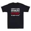 Ich sehe nicht behindert aus Bewusstsein Zitat Retro Unisex Grafik T-Shirt Nachdruck