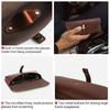 Retro Eye Glasses Pouch Genuine Leather Sunglasses Holder Fashion Glasses Case  for Men Women