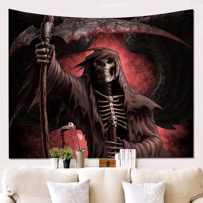 Home Decor Halloween Tapestry Wall Hanging Horror Skull Print Tapestry Hippie Boho Art Deco Tapestry 230x180cm Tapiz