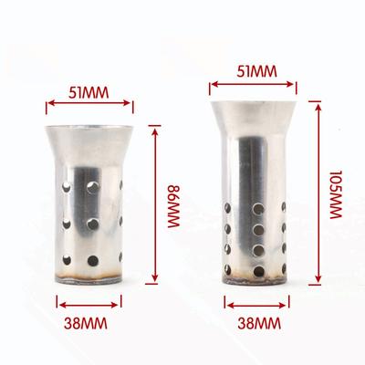 Motorcycle Parts Exhaust Pipe Muffler Compatible with HONDA 51mm Honeycomb Low Tone Noise Reduction Plug for Large Displacement