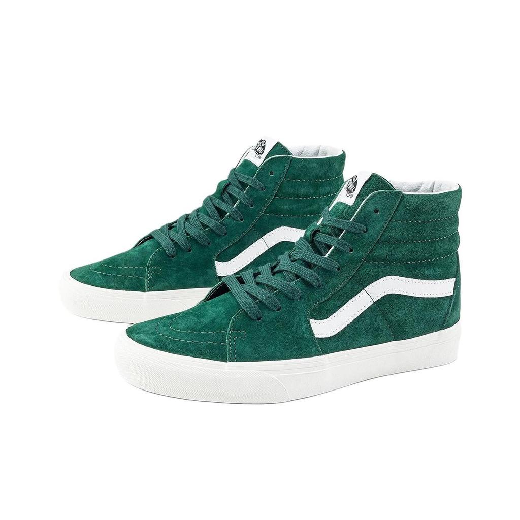 Vans Sk8-Hi Men Green Suede Padded Collar Sidestripe VN000BW7EME