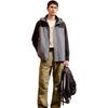 Anta Three In One Detachable Hooded Color Block Zipper Warm Waterproof Jacket Men Outerwear Castle-Gray Mud-Lime 152447629-6