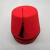 Breathable Felt Fez Cap Round Turkish Tassels Cap Universal Tarboosh Fez Hat  Role Play Headwear