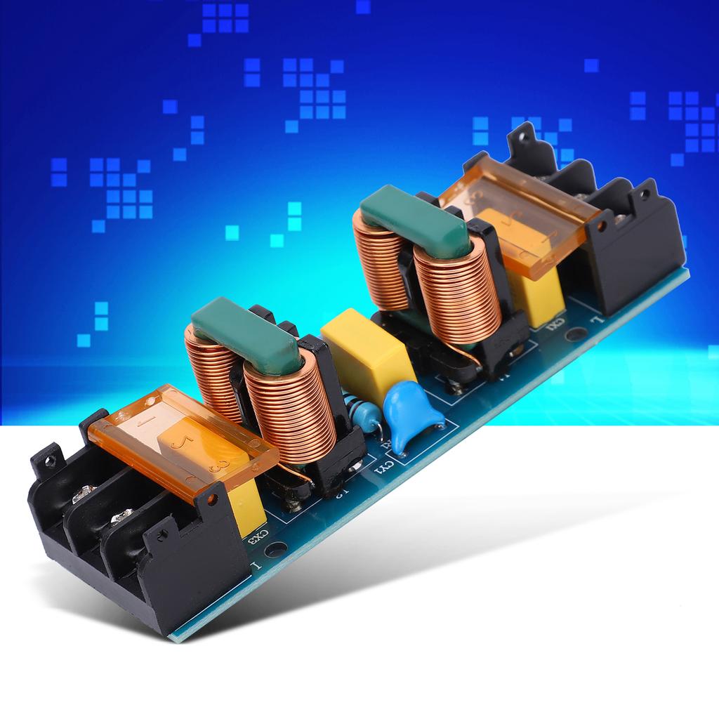 EMI Filter Module Audio Power Purifier Board 50 60Hz AC Thick Copper Foil 25A Components
