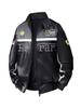 Men's PU Leather Motorcycle Racing Jacket with Velvet Lining - American Style Streetwear Outerwear