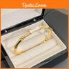 New Chinese Style Bamboozle Bracelet With Gold Plating And Zirconia For Elegant Women
