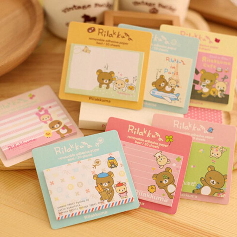 Korean Cute Fresh Style Sticky Notes: Portable Creative Memo Pad for Students