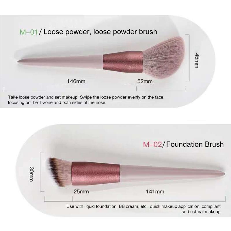 13pcs Professional Makeup Brush Set Soft Fur Beauty Highlighter Powder Foundation Concealer Multifunctional Cosmetic Tool Makeup