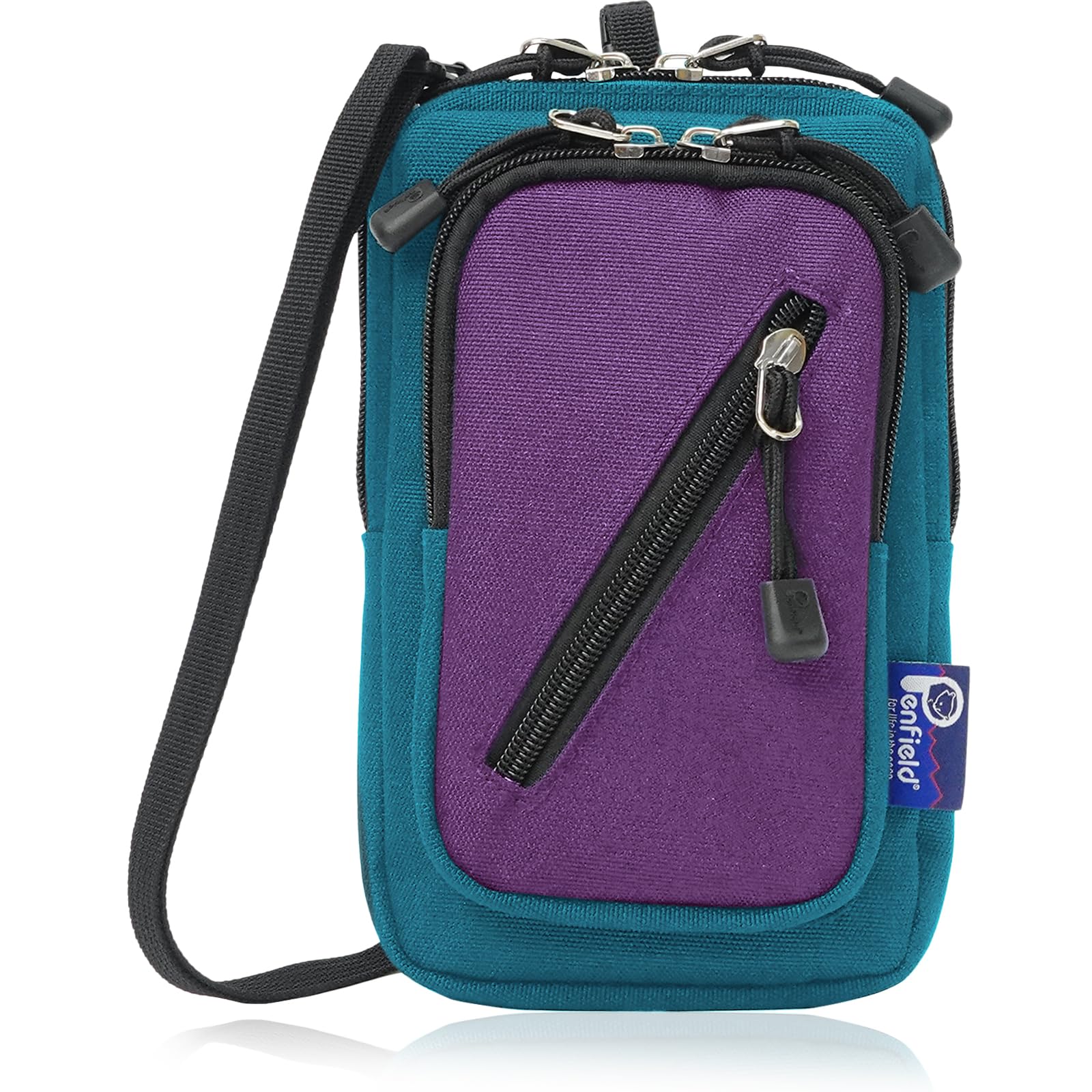 

Penfield Pouch with Shoulder Smartphone Multiple Large Purple 2-Way Strap, Storage, Pockets, Capacity, фіолетовий