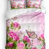 Forest Fairy Flower Butterfly Girl Duvet Cover With Pillow Case Custom 3pcs Bedding Set Quilt Cover Double Bed Home Textile