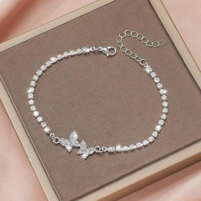 Schmetterling Strass Luxus Armband: Eleganter Damenmodeschmuck
