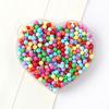 42-Color Acrylic Solid Color Round Beads Rice Beads Handmade Diy Beaded Loose Beads Bracelet Necklace Jewelry Material 3/4Mm