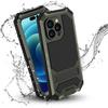 JGY iPhone 14 Pro Max IP68 Waterproof Case iPhone 14 Pro Max Military Metal Stand Case with Screen Protector Slim Full Cover Rugged Durable