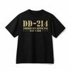 DD-214 America's Official Man Card Veteran Patriotic Graphic Cotton T-Shirt