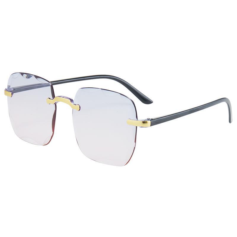 Brand New Square Sunglasses Oversized White Tea Original Brand Design Sun Glasses Female Shades Travel Sunshade Uv 400