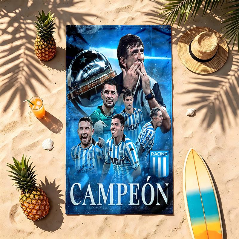 Racing Club de Avellaneda (5) Theme Beach Towel Sand Resistant Soft And Comfortable Suitable For The Pool Camping Yoga And Diving A Travel Essential