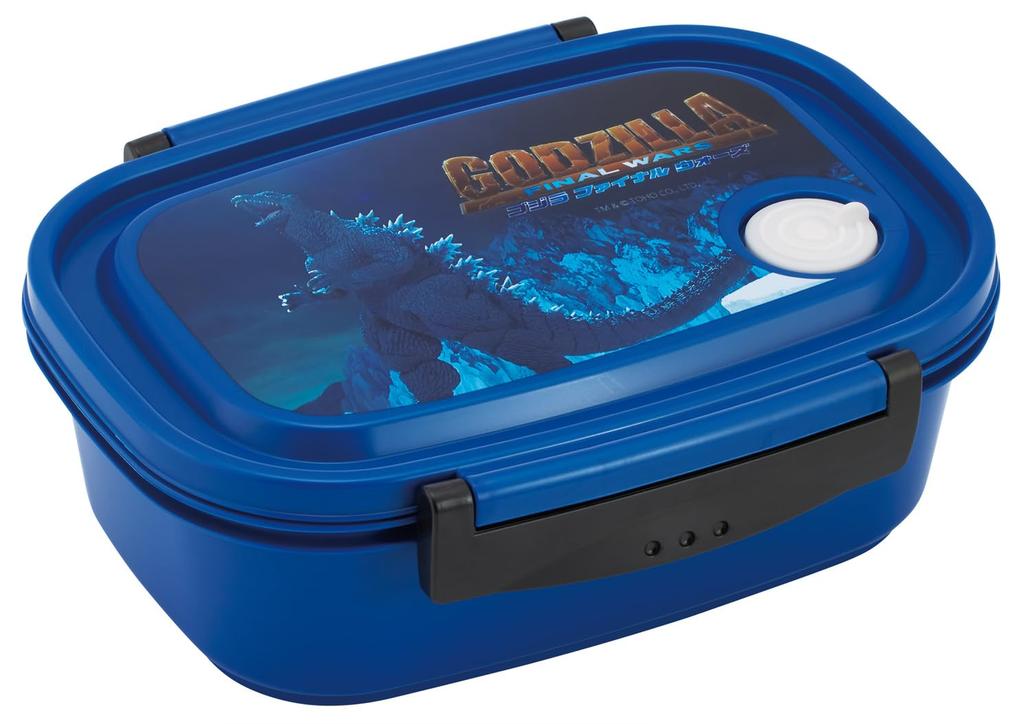 Skater Easy and Light Lunch Sealable Storage Godzilla 2004 Box, Large, 720ml, Microwaveable, Container, Container, XPM5-A