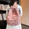 Schoolbag Corduroy Bow Small Backpack Girls High Value Small Schoolbag Simple Ins Wind Small Casual Backpack Women
