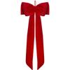 Samt Handgefertigt Europa Amerika Stil 34cm*80cm Großformat Vier-Ohren-Schleife Weihnachtsbaum Dekoration Festliches Band Ornament