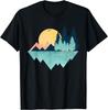 Lustiges Geometrisches Berg Abstrakt Geometrie Outdoor Geschenke T-Shirt