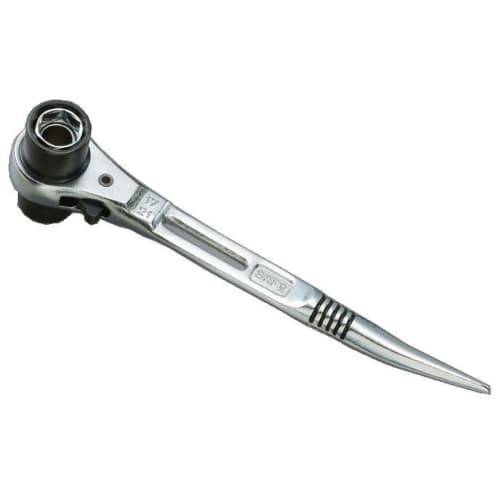 SUPERTOOL SRF2 4-Size Ratchet Wrench, Short Type [Nominal Dimensions 14 x 19, 17 x 21]