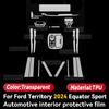 For Ford Territory 2024 Equator Sport Car Interior Center Console Screen TPU Protective Film Anti-scratch Film Accessories