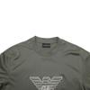 Emporio Armani Ss25 Adler Muster Besticktes Kurzarm T-Shirt Herren Oberteile Grün EM001033-AF10017-M8129