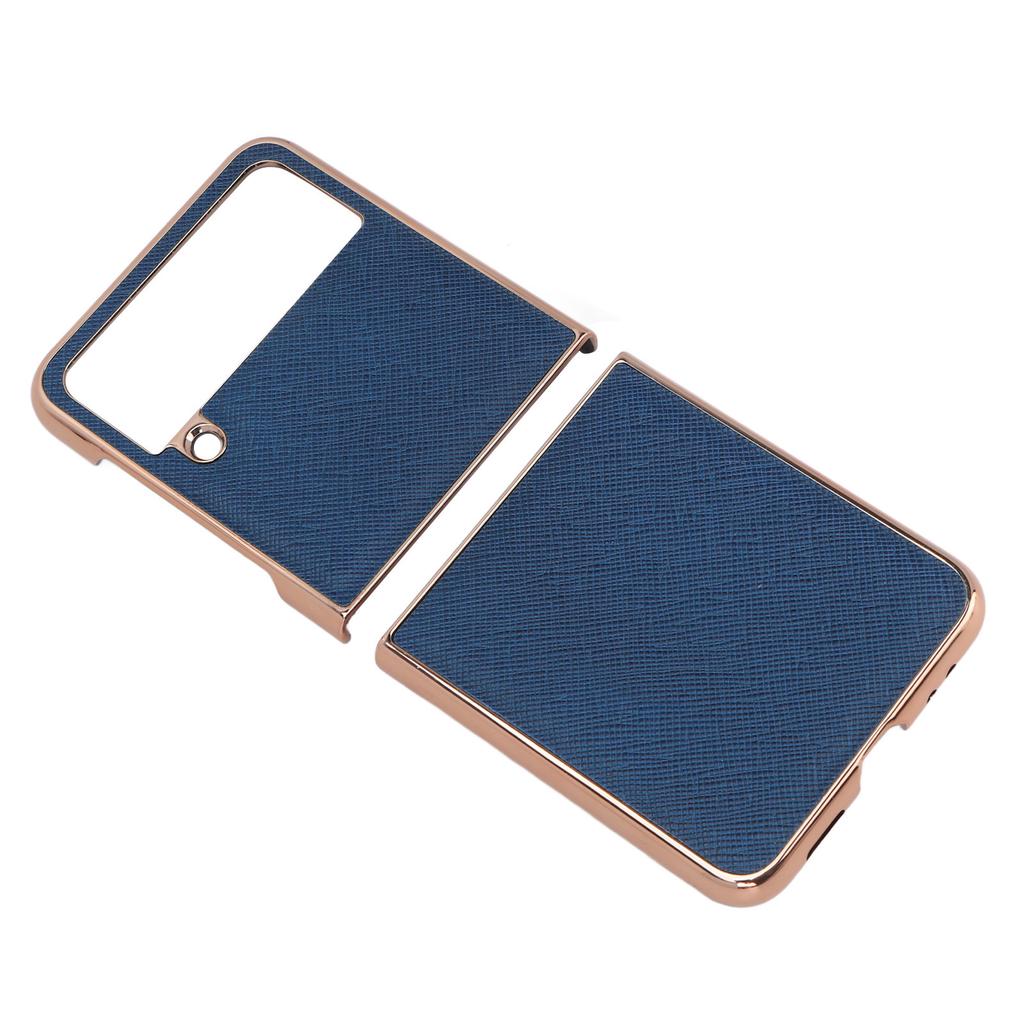 Leather Folding Phone Case Scratch Resistant Perfect Fit Flip Phone Protective Case for Samsung Galaxy Z Flip4