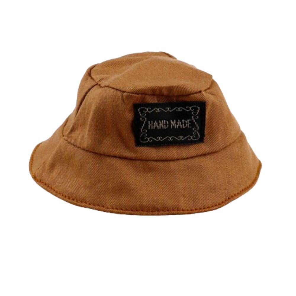 

Doll s Clothes 1/12 BJD Fisherman Hat Handmade OB11 Doll Hats Cotton Doll Accessories Brown hat