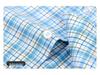 Men's Plus Size Short Sleeve Plaid Oxford Cotton Shirt