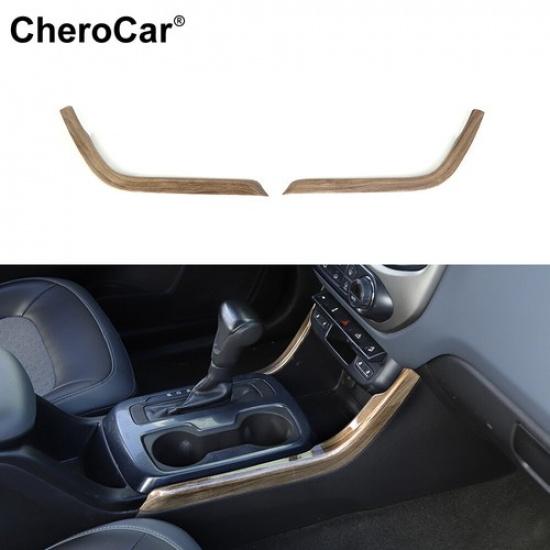 2Pcs Center Console Gear Shift Side Decor Strip Trim for Chevy Colorado 2014-22