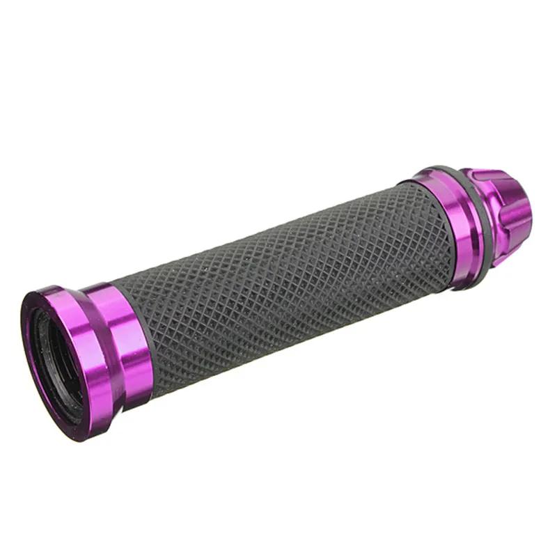 2Pcs 7Inch 8 Inch Motorcycle CNC Aluminum Rubber Gel Hand Grips For 22mm Handlebar Sport Bike Motorcycle Accessories Free Ship