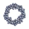 Woman Elegant Pearl Hair Ties Beads Girls Bow Scrunchies Rubber Hairbands Ponytail Holders Hair Accessories Elastic Hair Bands