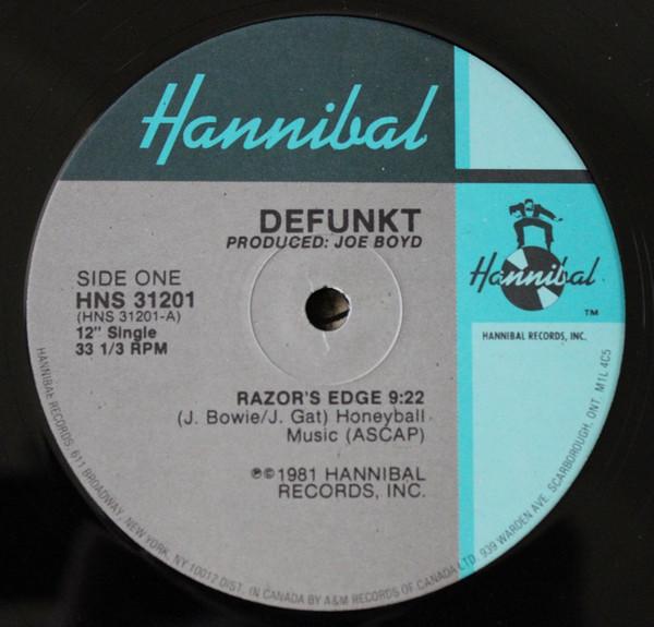

12inch Record DEFUNKT Razors Edge Stranglin Me With Y HNS31201 Hannibal Record 1981 Canada Jazz Used