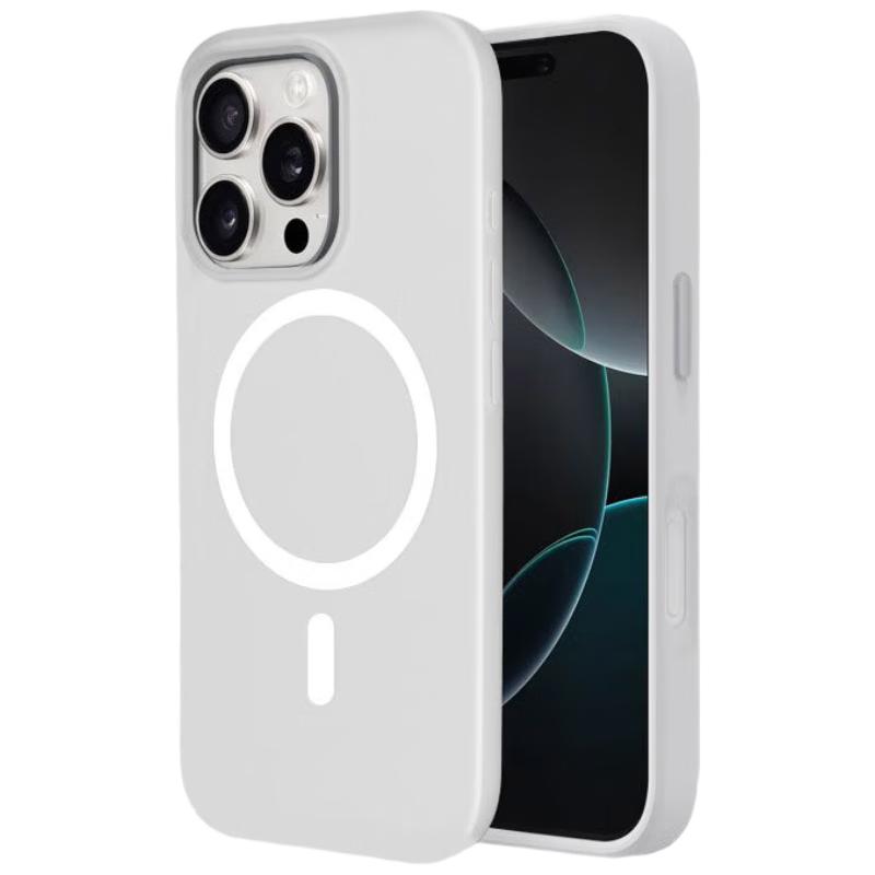 Frosted Magnetic Case for iPhone 13 Pro Max - Skin-friendly Semi-transparent Ultra-thin Shockproof Soft Cover Matte White