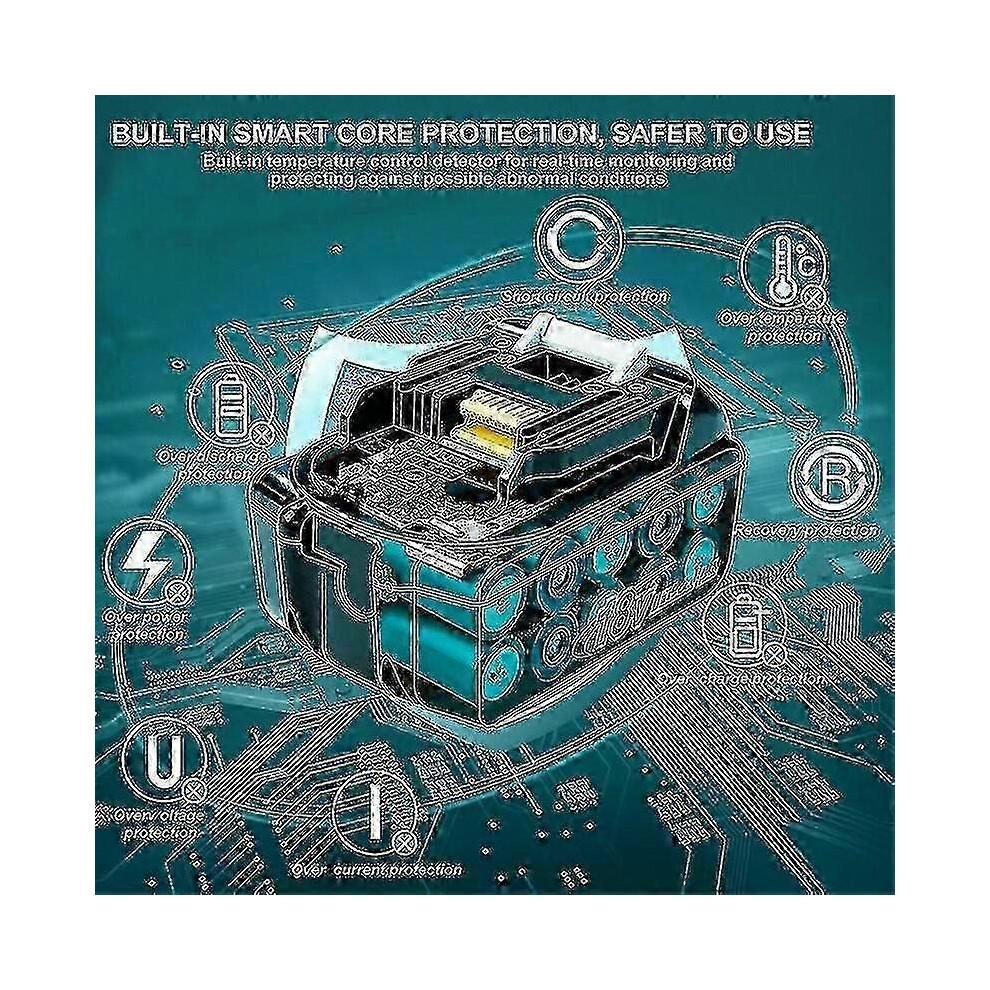 2 Pack for Makita 18v Battery 6.0 Ah Lxt Li-ion Bl1850b Bl1830b Bl1860b Cordless