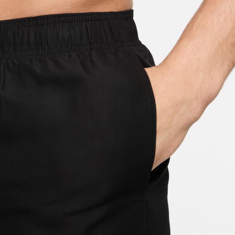 Nike Letter Logo Print Elastic Waist Shorts Men Bottoms Black NESSA566-001