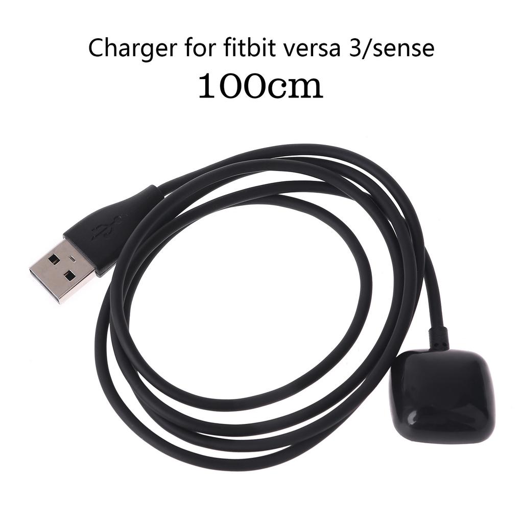 USB Charging Cable Data Holder Power Charger Adapter Dock Mount Bracket Cradle Compatible for Fitbit Versa 3 for Smart W