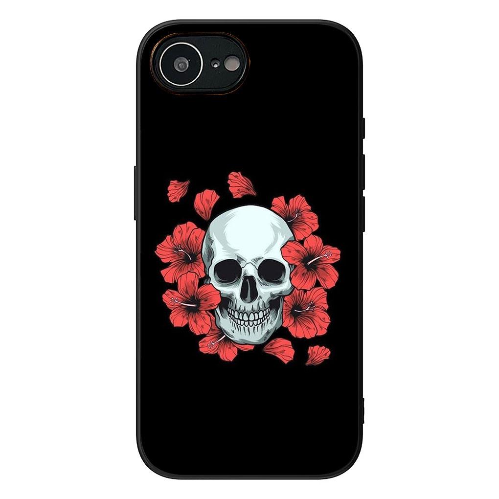 Cover for Samsung Galaxy Note 20 9 8 S8 S10 S9 Plus A54 A33 A21S A31 M21 S10E A17 Coque Phone Case Floral Art Skull Flower Rose