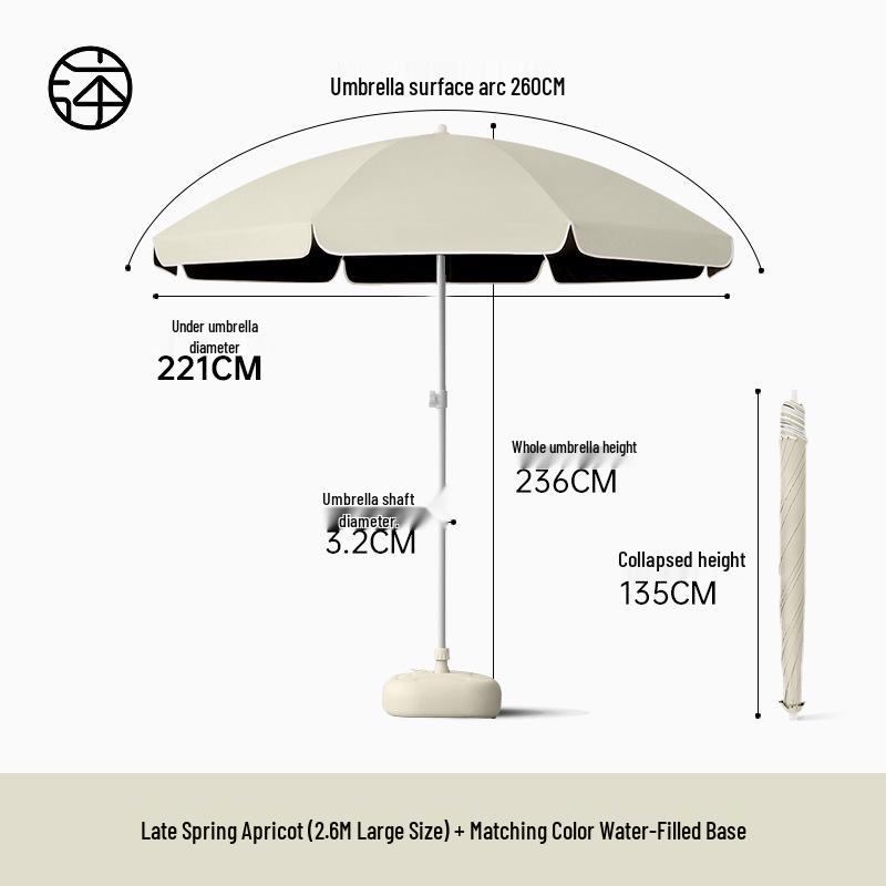 Large Outdoor Sunshade Commercial Stall Umbrella