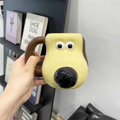 Cute Hand-Painted Cartoon Dog Ceramic Mug