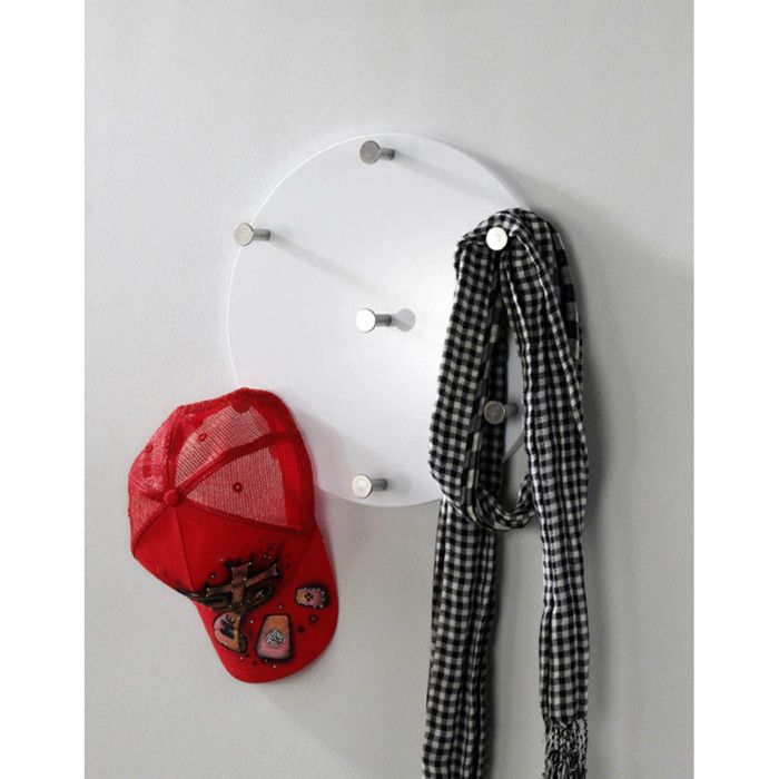 Patère Murale Ronde "Kely" 35cm Blanc