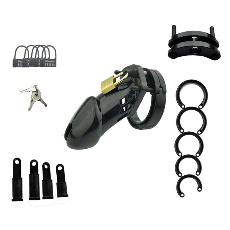 Plastic Chastity Cage for Male Bondage Ball Stretcher Cock Cage Penis Lock Penis Ring  Chastity Belt Sex Toy for Man Sex Toy