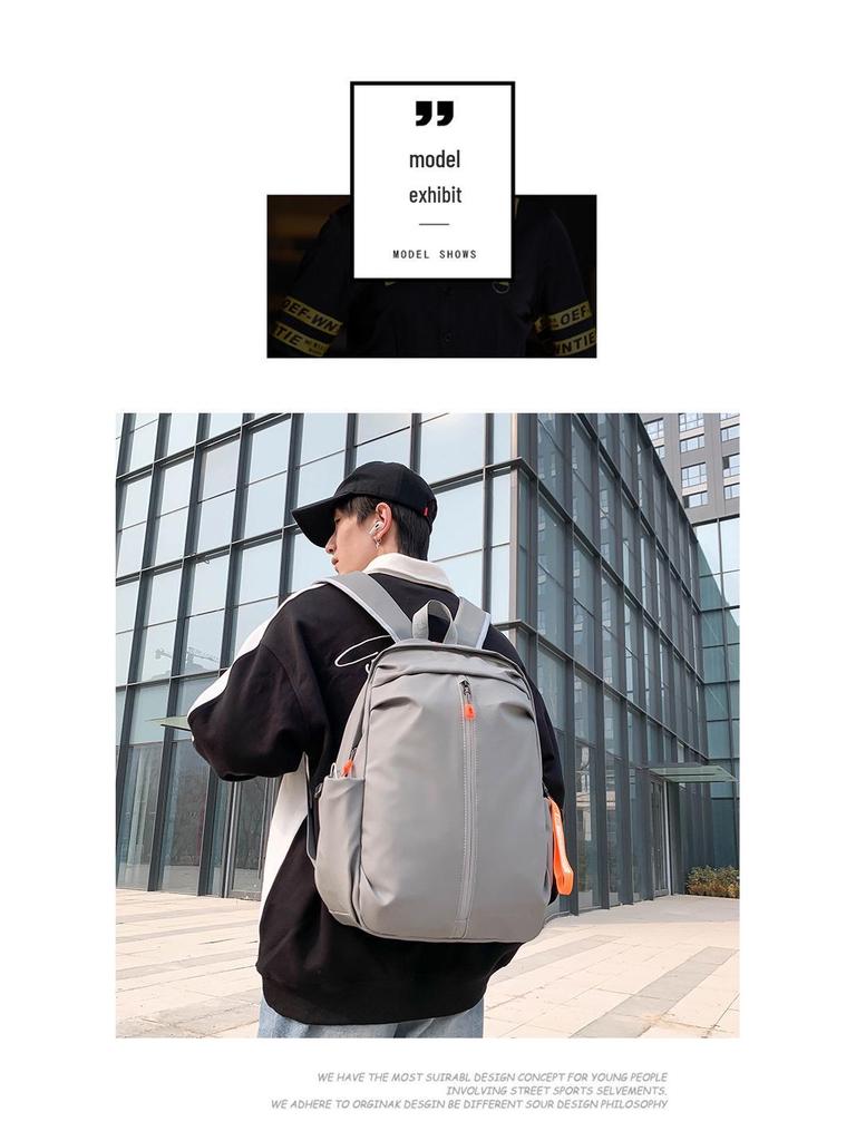 Versatile Cross-Border Backpack: Large-Capacity, Casual & Simple Design for College Students, Commuting, Short Trips & Men's School Use
